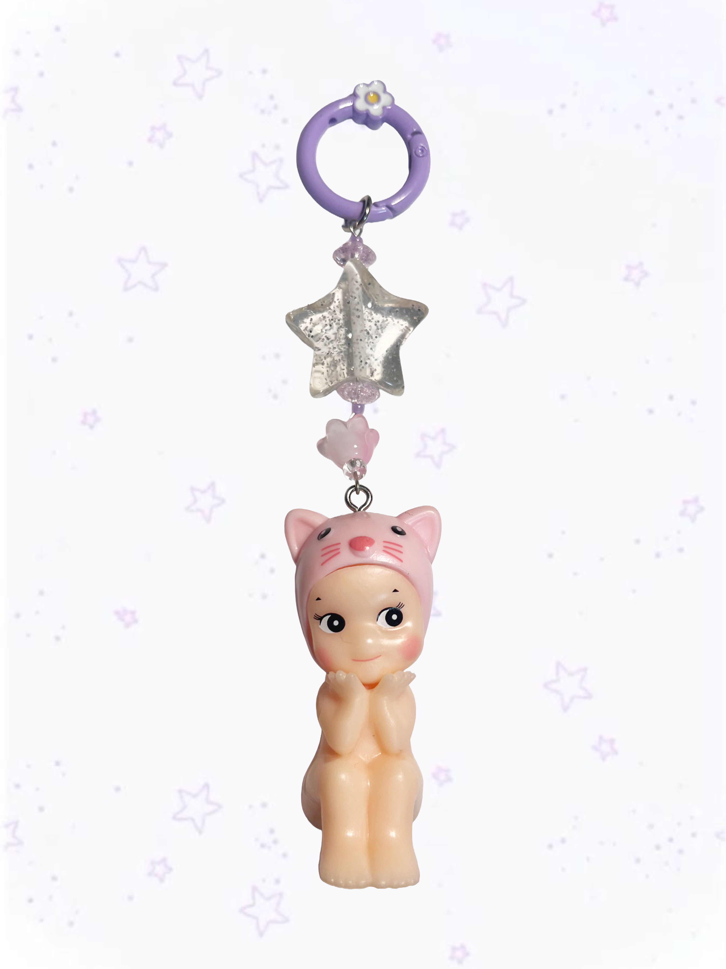 Cat Sonny angel keychain